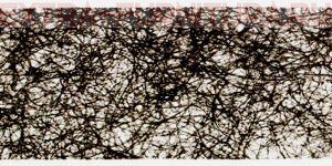 Паутинка клеевая шир.15мм, цв.черный, рул.100ярд, пл.23гр/м А