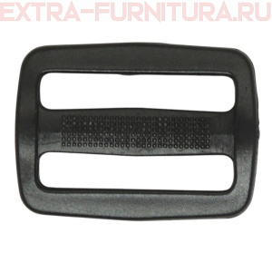 Пряжка  2-х щелевая 20 мм, цв. черный, арт. А3 (уп. 1000 шт.)