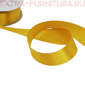 Лента атласная 24 мм цв 021 золото рул. 27,42м