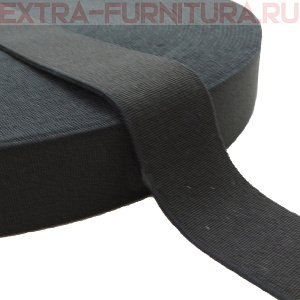 Резинка башмачная черная 30 мм (уп.25м*14уп.)