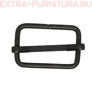 Пряжка регулировочная металл 25мм (25*16), цв. черный оксид, уп.500шт