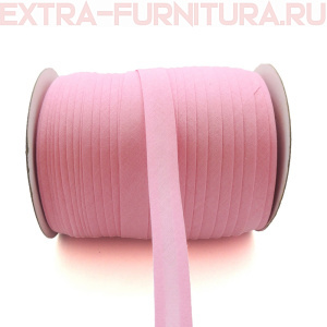 Косая бейка х/б  15мм 132м цв.219 розовый