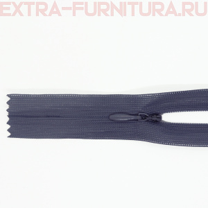 Молния потайная № 3, 50 см, цв. 312 темно-серый п/э пл.9,3 гр/м