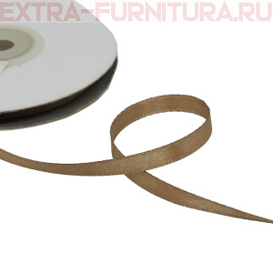 Лента атласная  6 мм  цв.019/2 олива рул. 27,42м