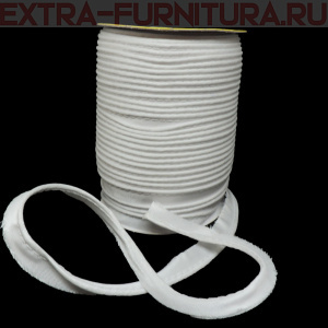  Кант атласный 12 мм, 72 ярда, цв. 001 белый А