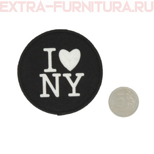 Нашивка I NY 7см