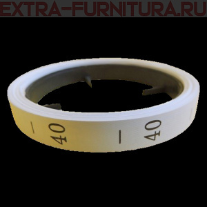 Размерник р-р 40, цв. белый, рул. 300 шт.