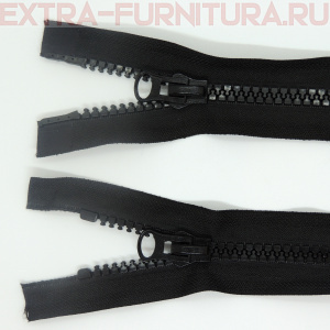 Молния Трактор Т8 2 замка 60см, цв. 322 черный, LOGO