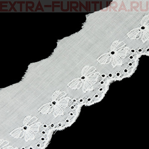 Шитье KRUZHEVO арт.TBY.0083 шир.40 мм, цв. белый, уп.13,71м