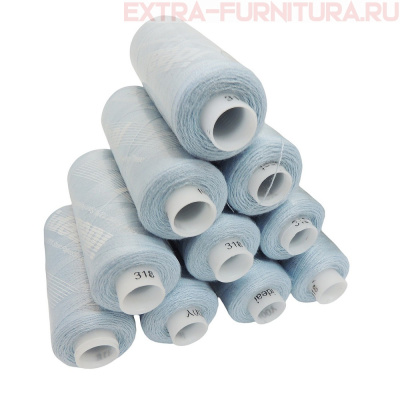 Нитки IDEAL бытовые 40/2 366м, цв.318 голубой (уп.10шт)