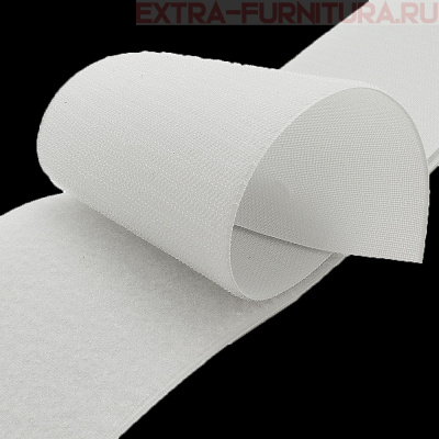  Лента контакт 100мм цв.белый (25м)