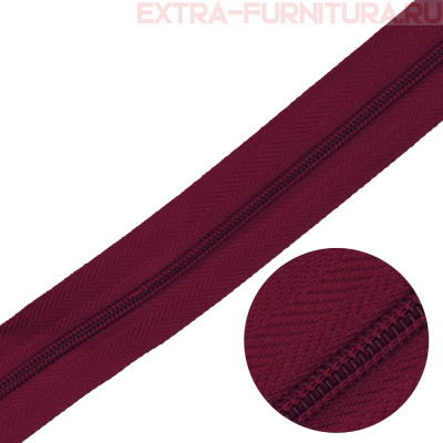Молния рулонная спираль тип Т3, цв.178 бордо, пл.8,3 гр/м