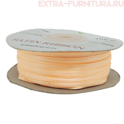 Лента атласная  3 мм  цв.029 бл. персик рул.100м