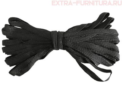 Резинка-вздержка 8 мм, черная (уп. 300*10м) (тип А)