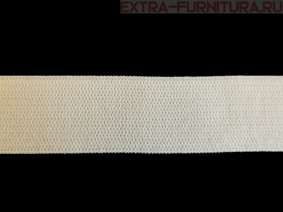 Резинка вязаная, 35мм (+/-2мм), цв.белый (уп.-50м*7 уп)