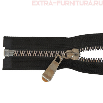 Молния декор Трактор Т5 1 замок, дл. 70см, цв.черный, усил. звено 